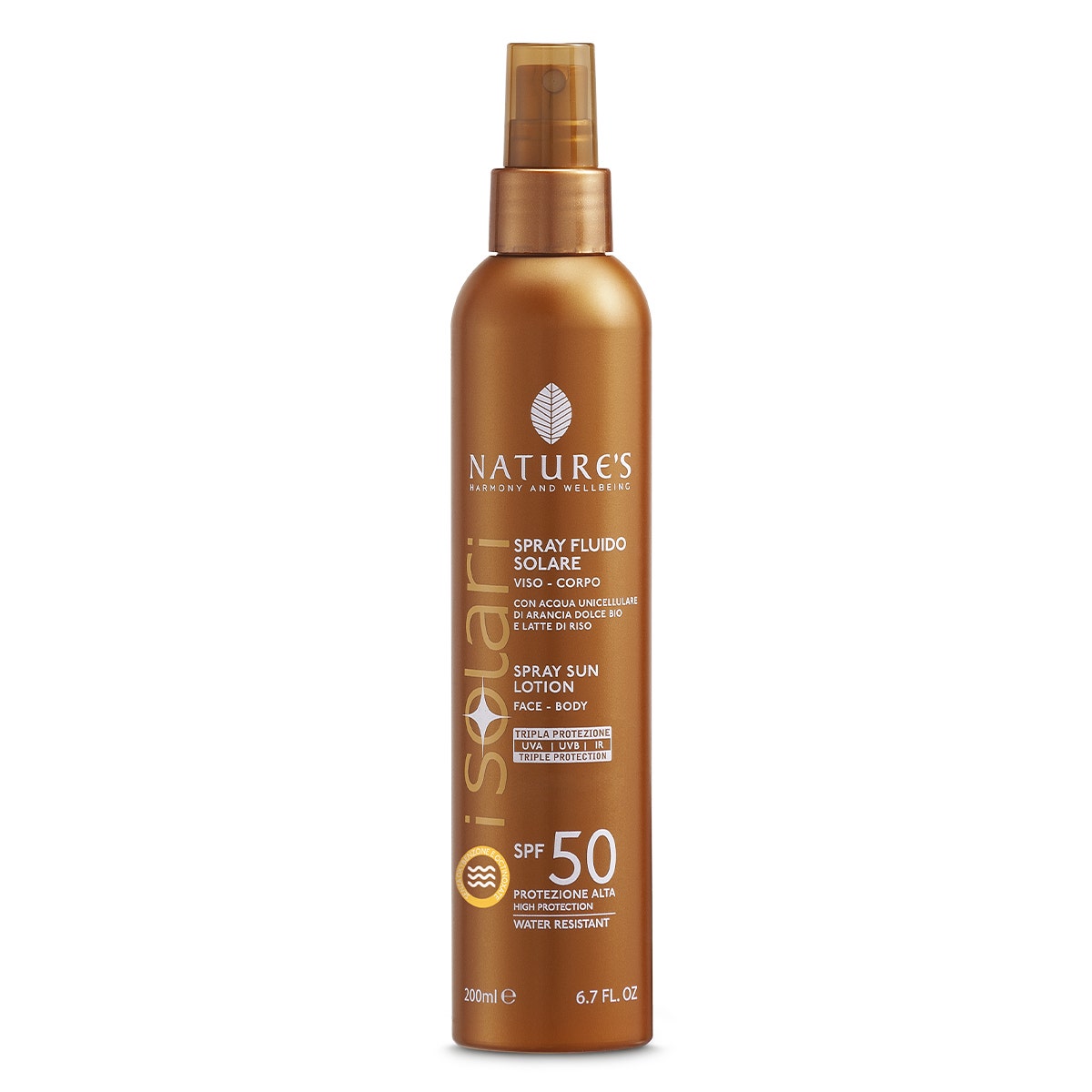 Nature's Solari Spray Fluido Viso/Corpo SPF50 200ml-2