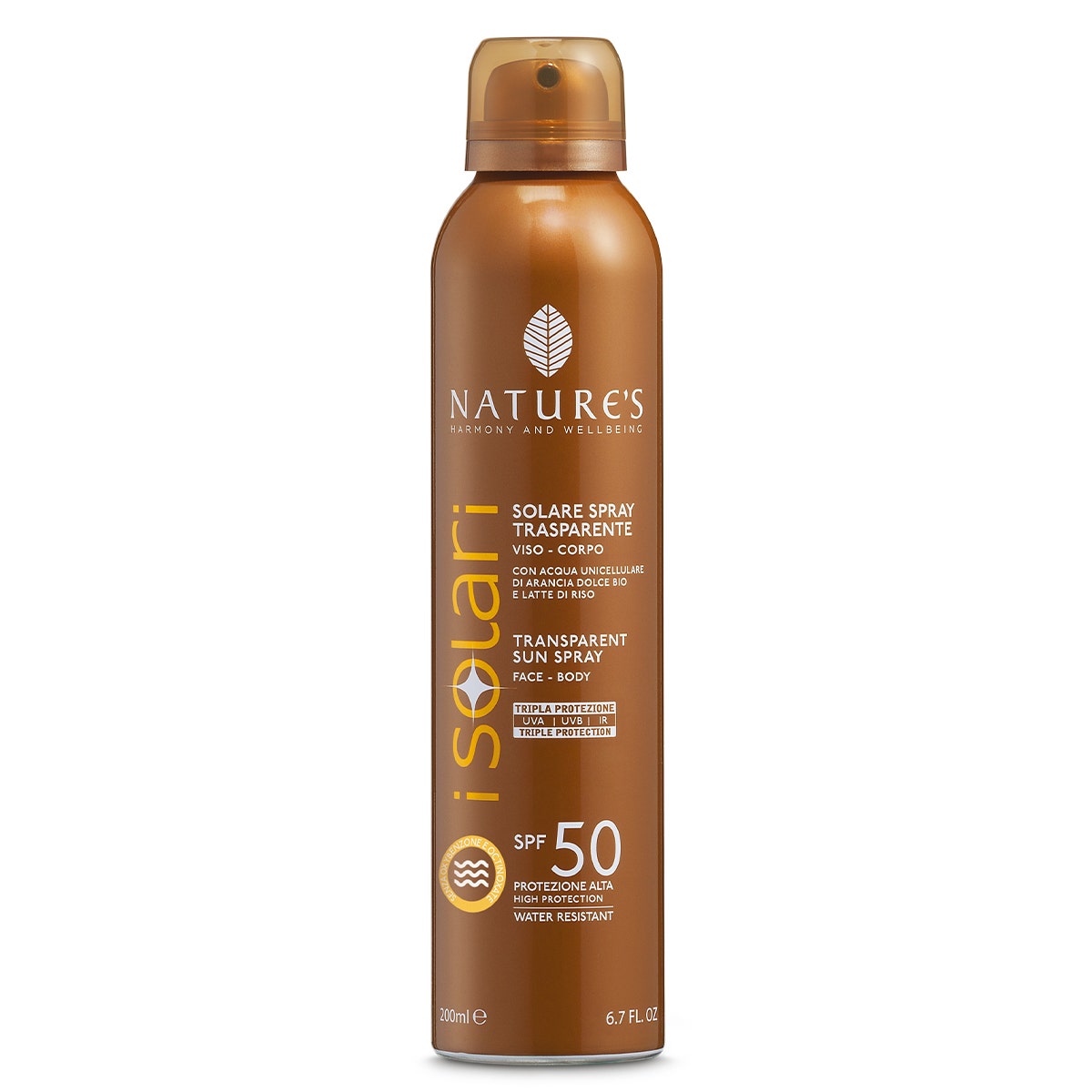 Nature's Solare Spray Trasparente SPF 50+ 200ml-2