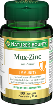 Nature's Bounty Max-Zinc 100 Tavolette-1