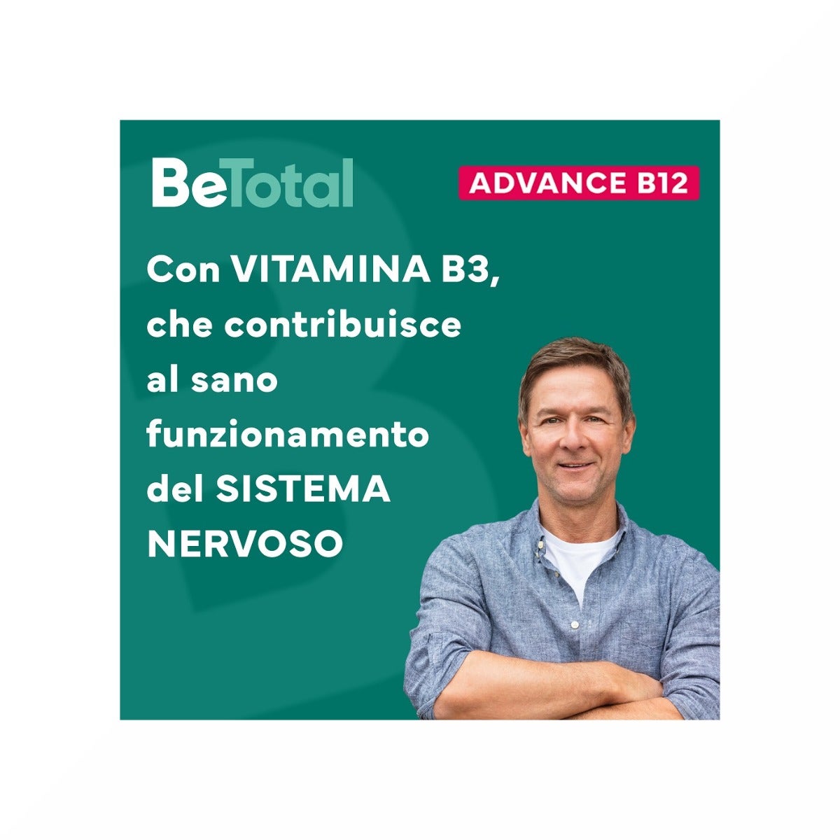 Be-Total Advance B12 50+ Anni Integratore Alimentare Vitamina B12 Zinco 15 Flaconcini-11