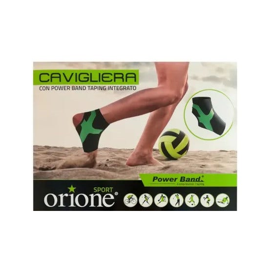 Orione Cavigliera Con Taping Integrato Power Band Nero Destro Taglia M 489-1