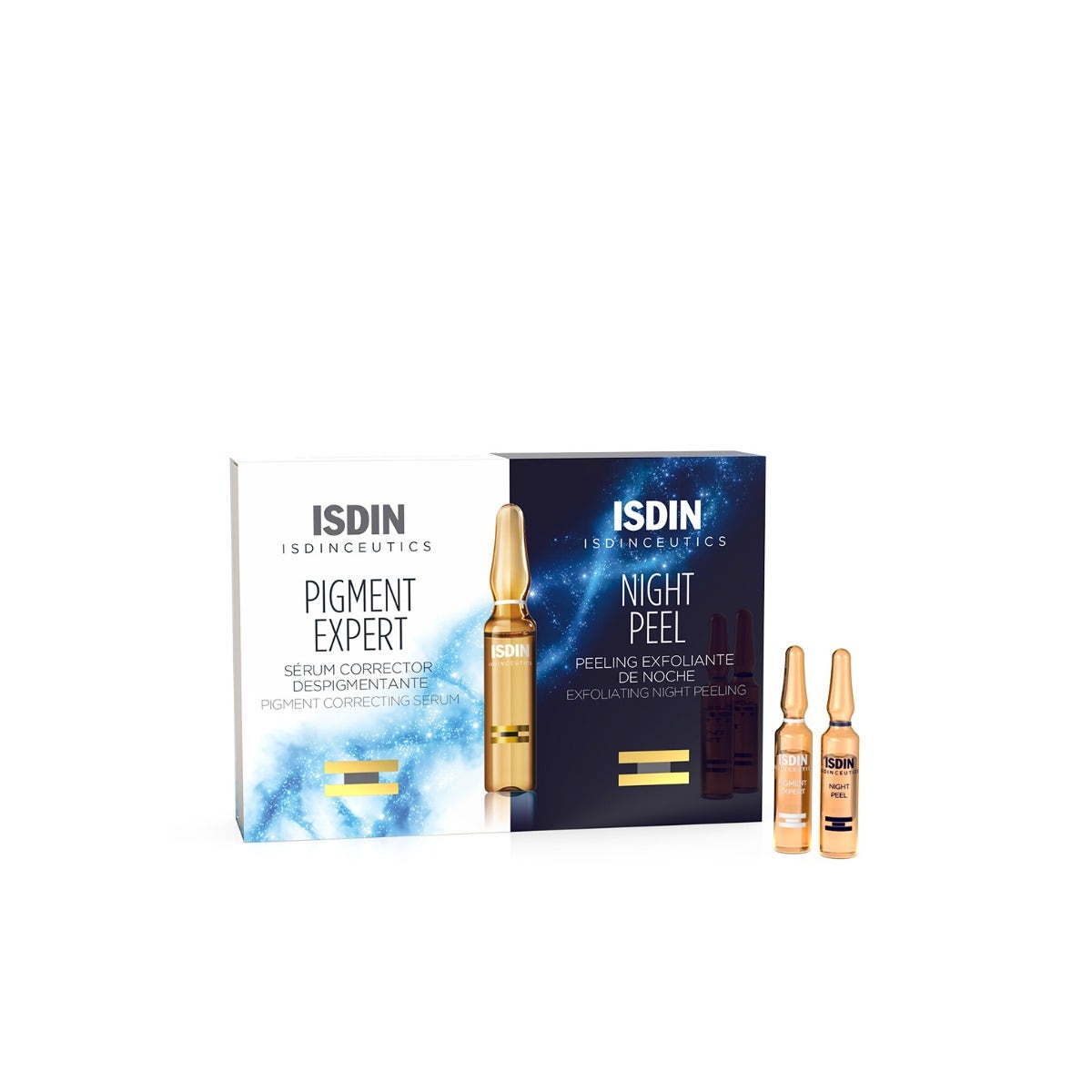 Isdin Isdinceutics Pigment Expert E Night Peel 10 Fiale Giorno + 10 Fiale Notte-3