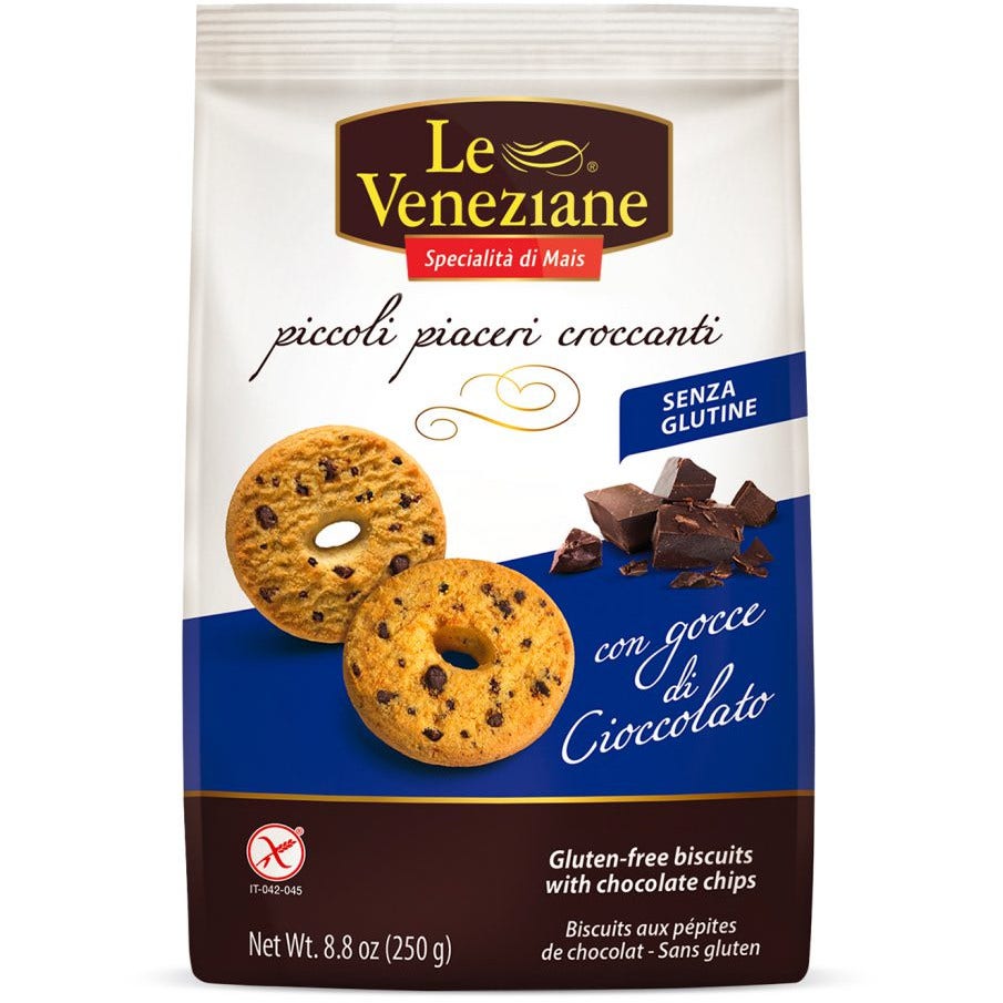 Le Veneziane Biscotti Gocce Di Cioccolato 250g-1