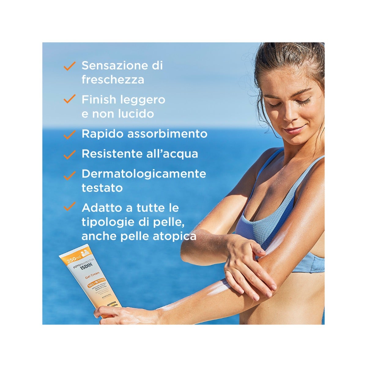 Isdin Fotoprotector SPF50+ Gel Crema Solare 250ml-4