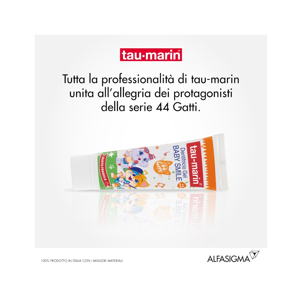 Taumarin Dentifricio Baby Gusto Fragola 44 Gatti 2-6 Anni 50ml-9