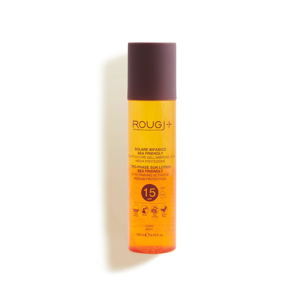 Rougj Solare Bifasico Attivatore Abbronzatura SPF15 200ml-2