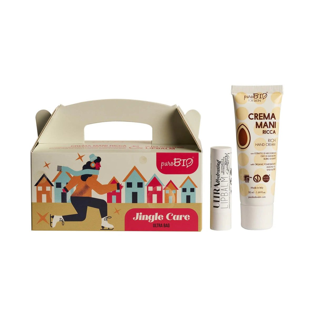 Purobio Ultra Bag Crema Mani Ricca 50ml  + Lipbalm Ultra Hydrating-1