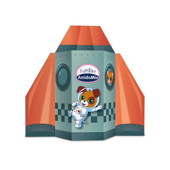 Euphidra Amido Mio L'astronave dei Cuccioli Dermodoccia 500ml + Shampoo 200ml + Crema 50ml-5