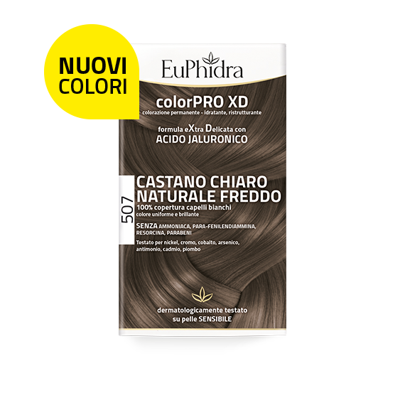 Euphidra ColorPro XD Kit Tinta Capelli 507 Castano Chiaro Naturale Freddo-1