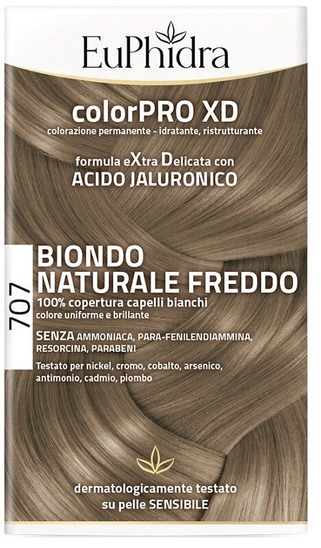 Euphidra ColorPro XD Kit Tinta Capelli 707 Biondo Naturale Freddo-2