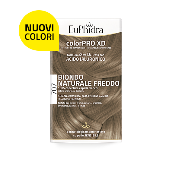 Euphidra ColorPro XD Kit Tinta Capelli 707 Biondo Naturale Freddo-1