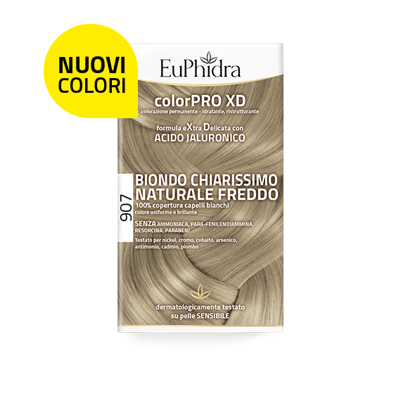 Euphidra ColorPro XD Kit Tinta Capelli 907 Biondo Chiarissimo Naturale Freddo-1