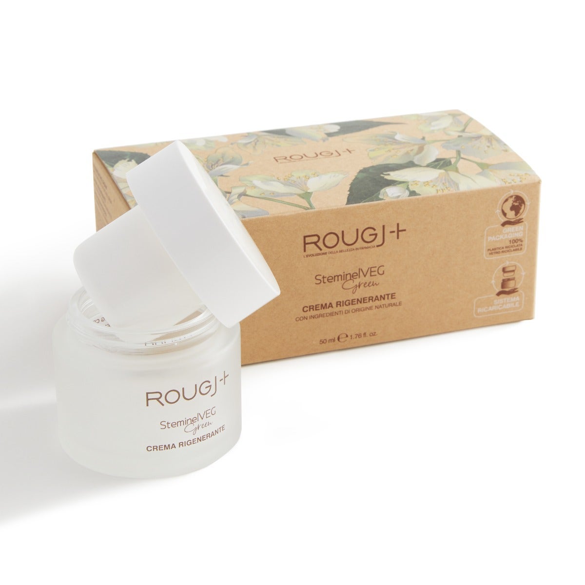 Rougj Crema Rigenerante Viso Steminelveg Green 50ml-6