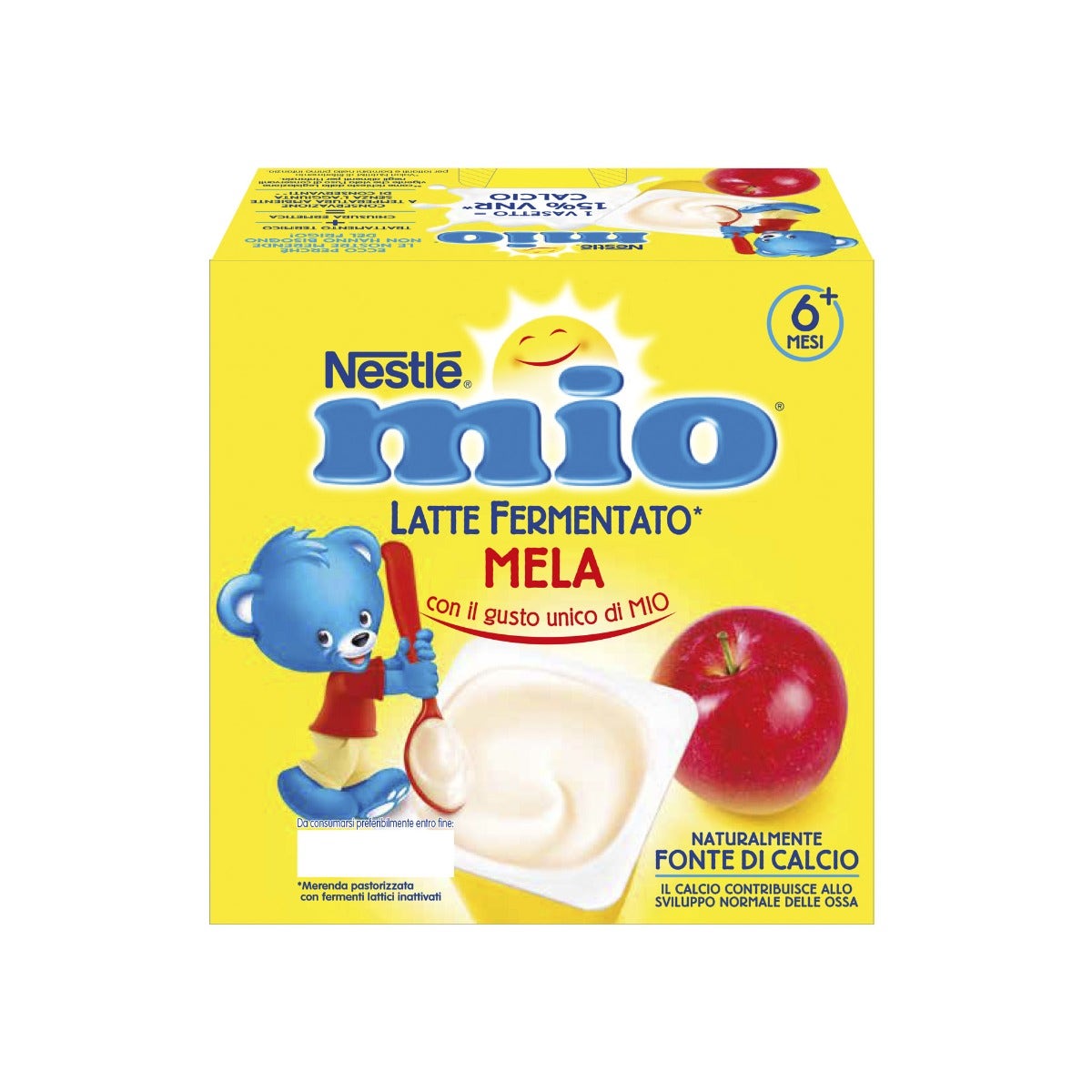 Nestlè Mio Merenda Latte Fermentato Mela 4 Vasetti Da 100g-3