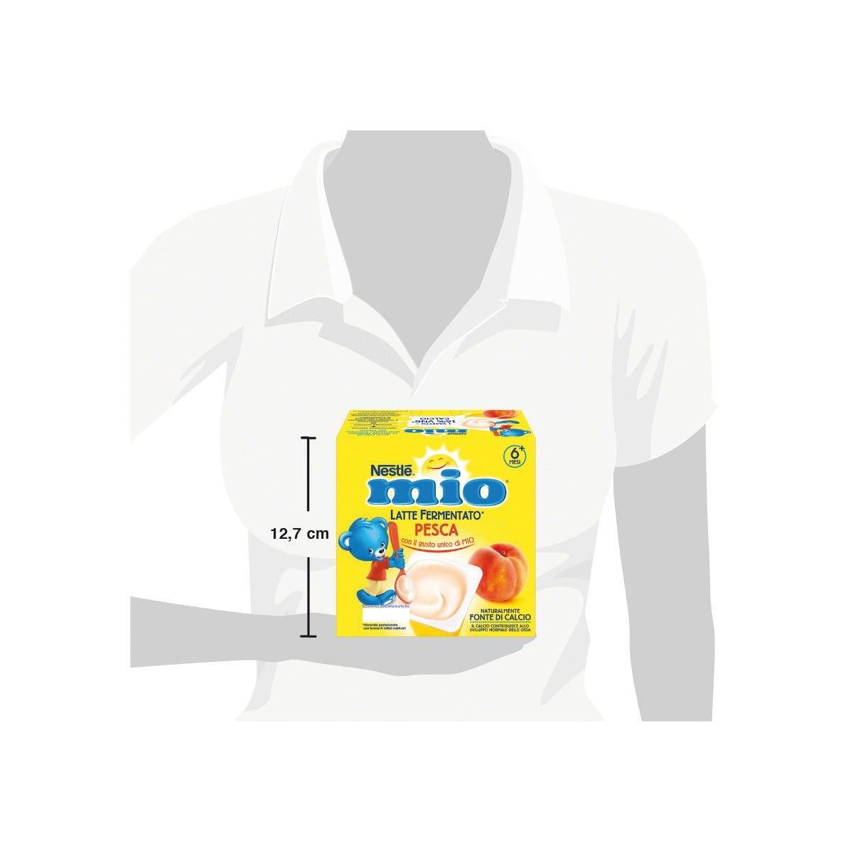 Nestlè Mio Merenda Latte Fermentato Pesca 4 Vasetti Da 100g -4
