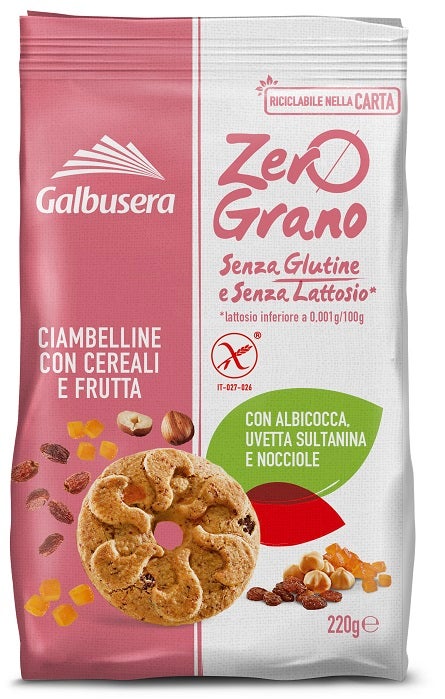 Zerograno Frollini Cereali Frutta 220 g-0