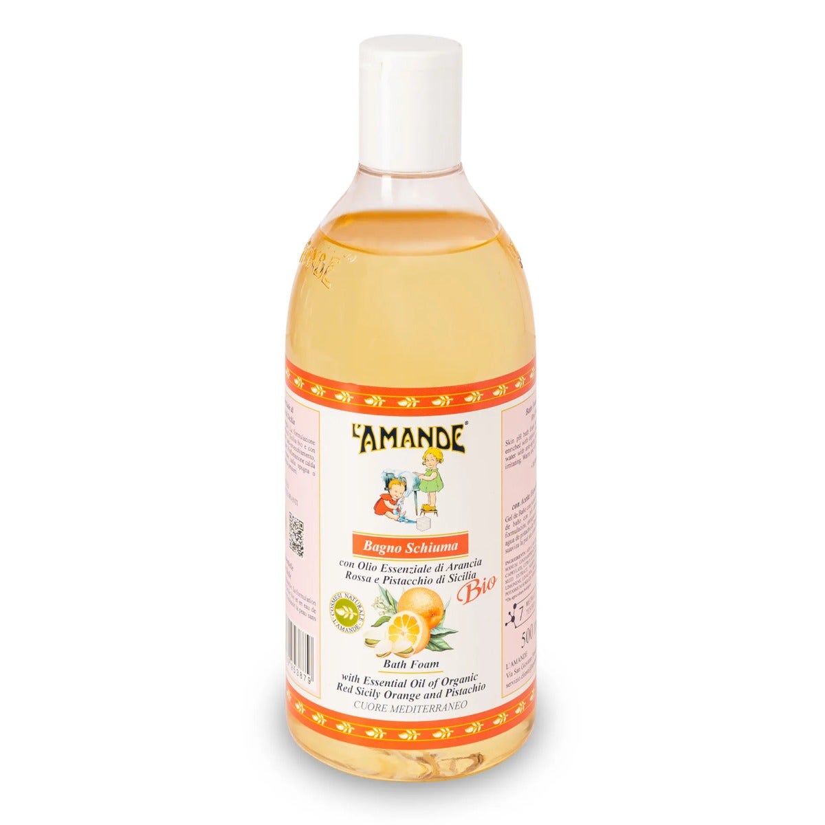 L'amande Bagnoschiuma Arancia Rossa E Pistacchio di Sicilia 500ml-1