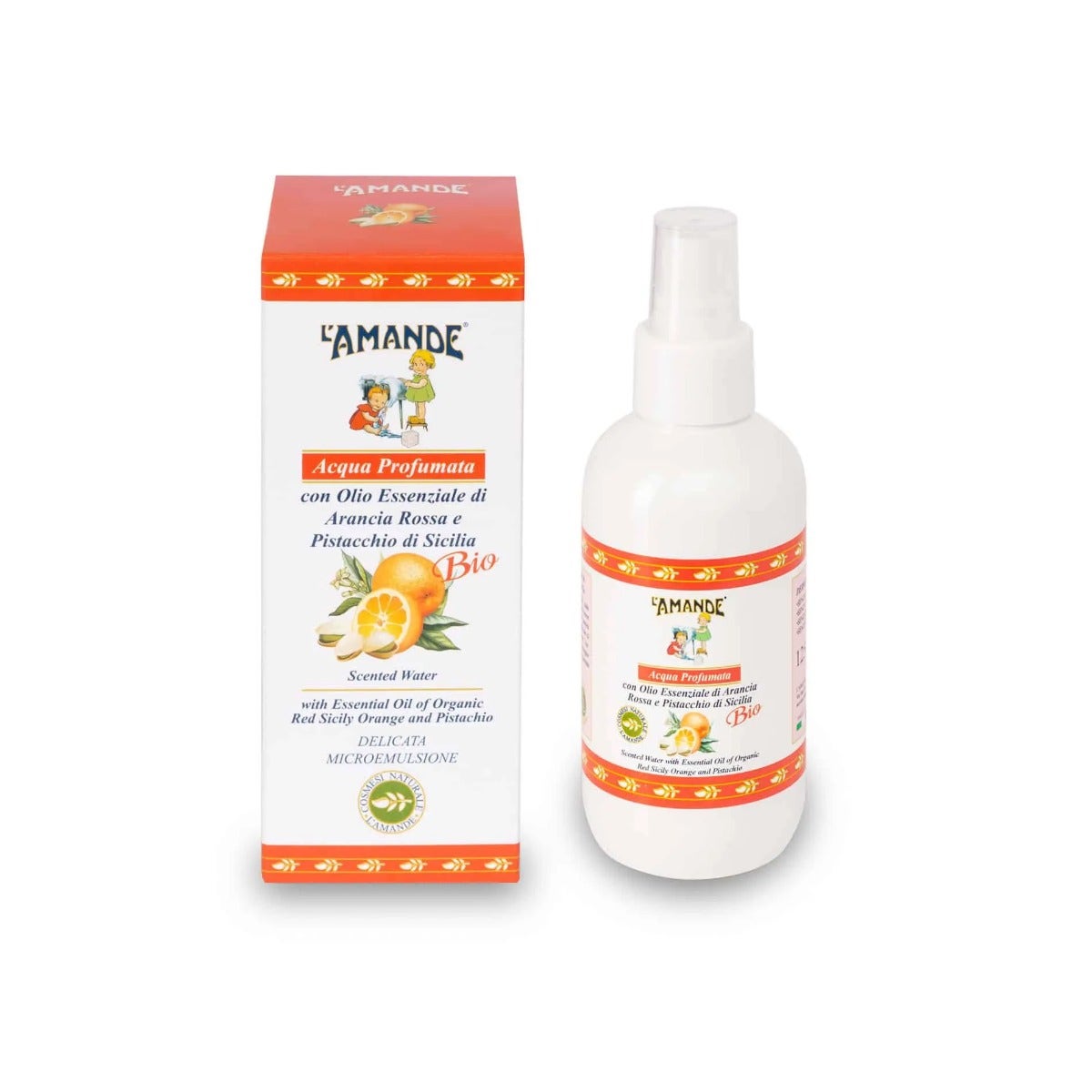 L'amande Acqua Profumata Arancia Rossa E Pistacchio di Sicilia 125ml-3