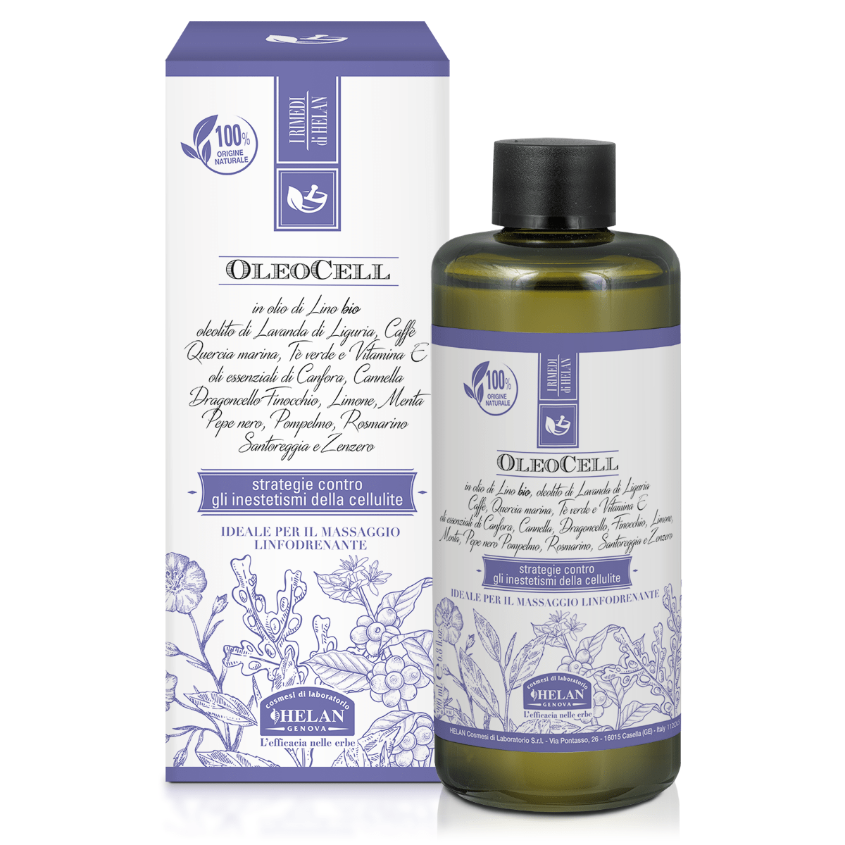Helan I Rimedi Oleocell Olio Per Cellulite 200ml-1