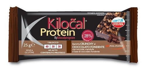 Kilocal Protein Barretta Crunchy Gusto Caramello Salato 25g-1