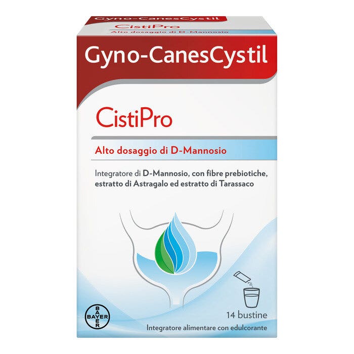 Gyno-CanesCystil Integratore Alto Dosaggio di D-Mannosio per Benessere Delle Vie Urinarie 14 bustine-1