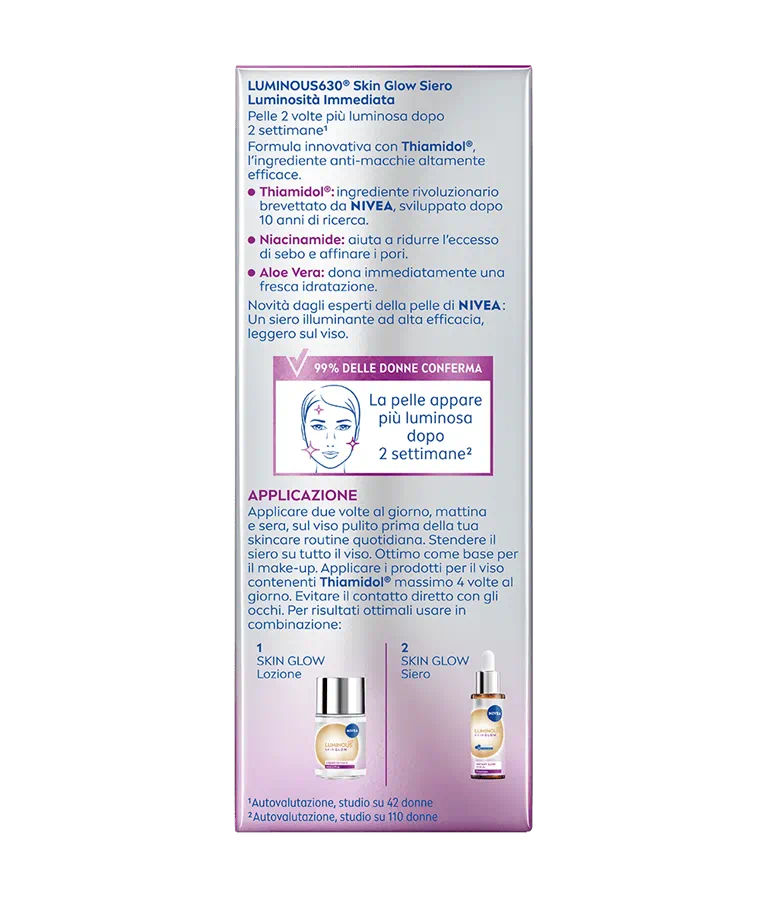 Nivea Luminous 630 Skinglow Siero Luminosità Immediata 30ml-4
