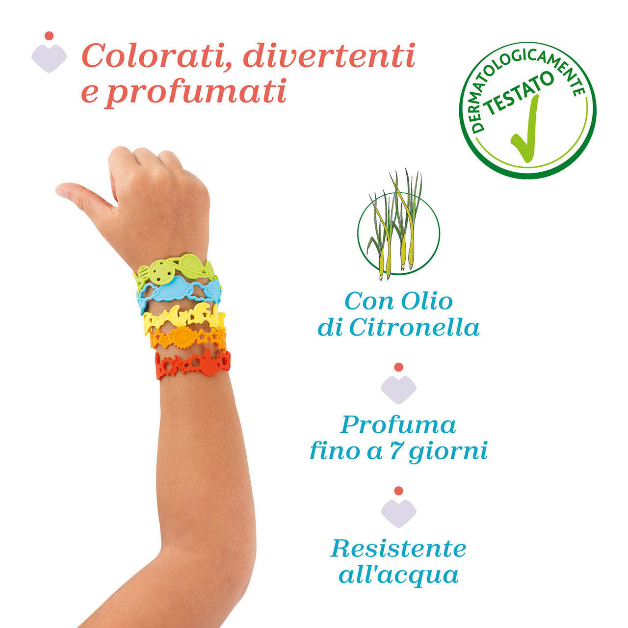 Chicco Braccialetti Profumati con Olio di Citronella