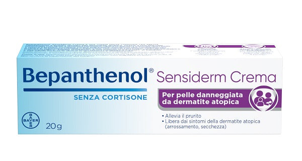 Bepanthenol Sensiderm Crema Lenitiva per Dermatite Atopica Eczema e Prurito Senza Cortisone 20g