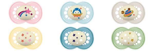 Mam Succhietto Original Night Silicone 2 Pezzi 16 Mesi+