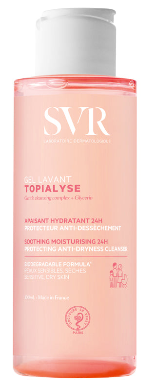SVR Topialyse Gel Lavante Detergente Protettivo Anti-Secchezza Viso e Corpo 100 ml
