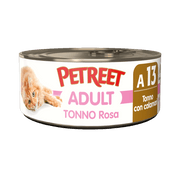 Petreet Adult Tonno Rosa Con Calamari Per Gatti Lattina 70g-1