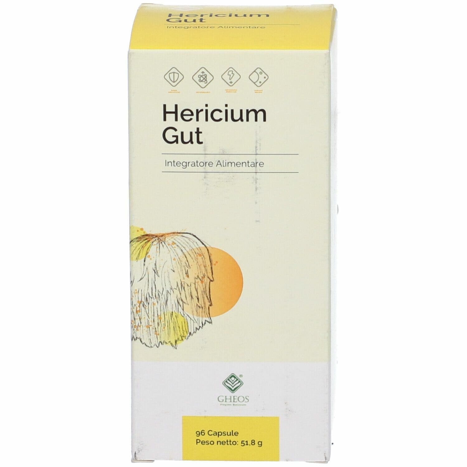 Gheos Hericium Gut integratore 96 Capsule-3