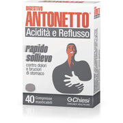 Digestivo Antonetto Acidità e Reflusso 40 Compresse  - 4