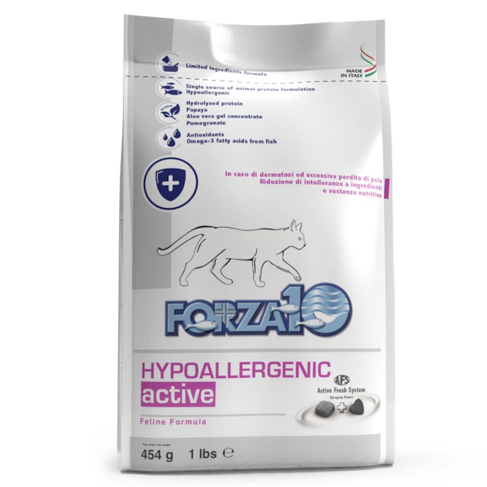 Forza10 Hypoallergenic Active Cibo Secco Gatti Adulti Sacco 454g-2