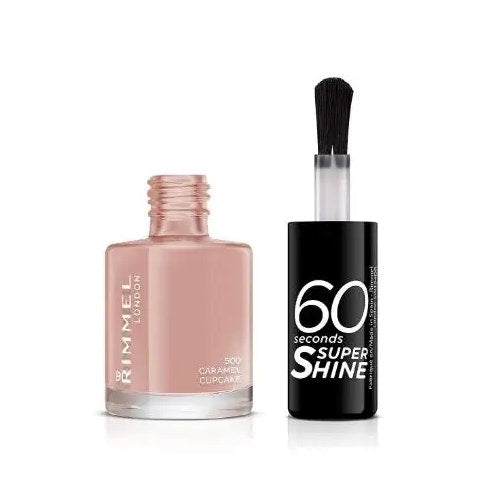 Rimmel Smalto 60 Seconds Super Shine Tonalità 500 Caramel Cupcake 8ml-2