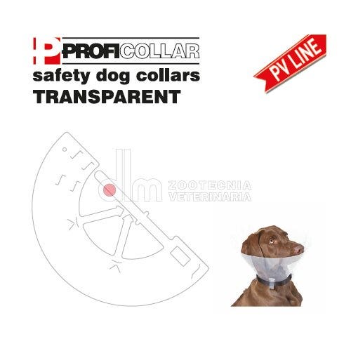 Collare Proficollar Trasparent Misura 25 XL-1
