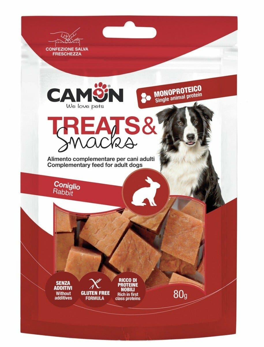 Camon Dadini di Coniglio Snack Per Cani 80g-4