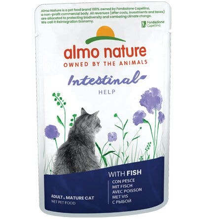 Almo Nature Intestinal Help Cibo Umido Con Pesce Per Gatti Adulti 70g-2