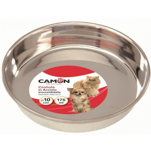Camon Ciotola In Acciaio Per Gatti Diametro 12cm  - 3
