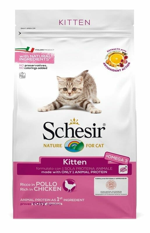 Schesir Croccantini Con Pollo Per Gattini Sacco 1,5kg-2