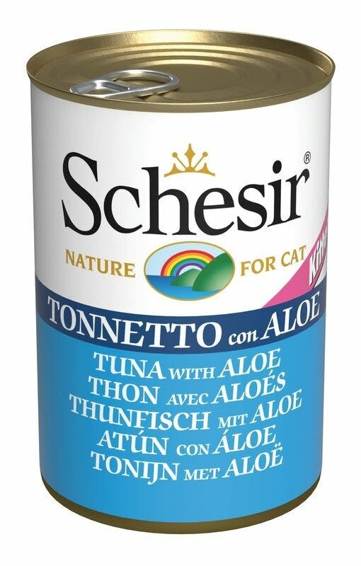 Schesir Tonnetto Con Aloe Cibo Umido Per Gattini Lattina 140g-2