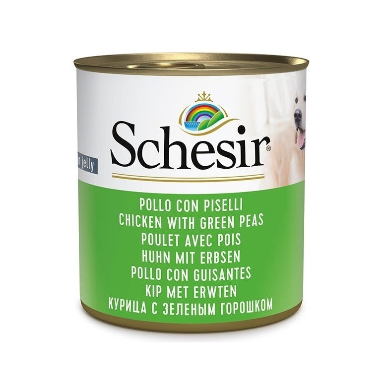 Schesir Pollo Con Piselli Cibo Umido Cani Adulti Lattina 285g-3