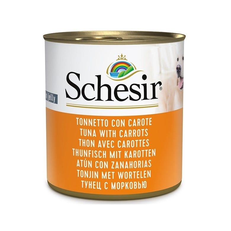 Schesir Tonnetto Con Carote Cibo Umido Cani Adulti Lattina 285g-3