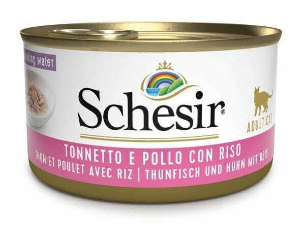 Schesir Tonnetto Con Pollo E Riso Cibo Umido Gatti Adulti Lattina 85g-2