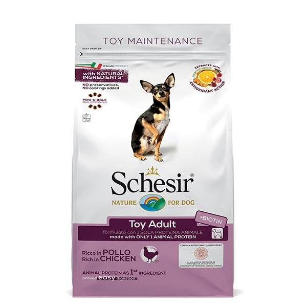 Schesir Ricco In Pollo Cibo Secco Cani Adulti Taglia Toy Sacco 2 Kg-1