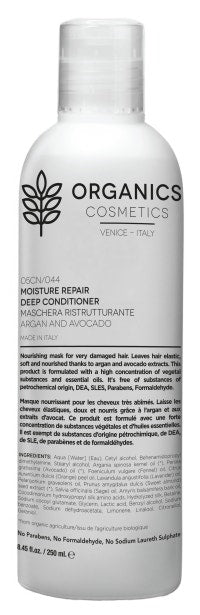 Organics Cosmetics Maschera Ristrutturante Capelli Avocado E Argan 250ml-2