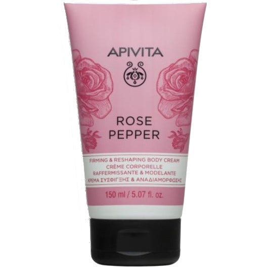Apivita Crema Corpo Rassodante/Rimodellante Pepe Rosa 150ml-1
