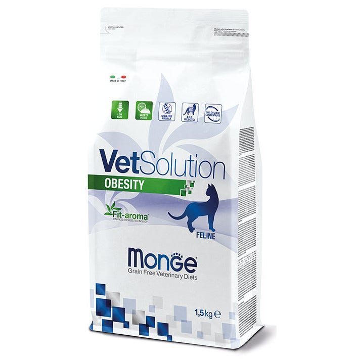 Monge Vetsolution Obesity Linea Medica Cibo Secco Gatti Sacco 1,5 Kg-2