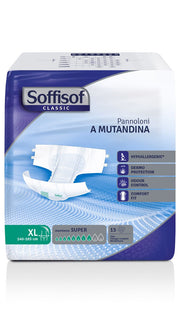 Soffisof Pannoloni a Mutandina Con Adesivi Classic Super Taglia XL 15 Pezzi-1