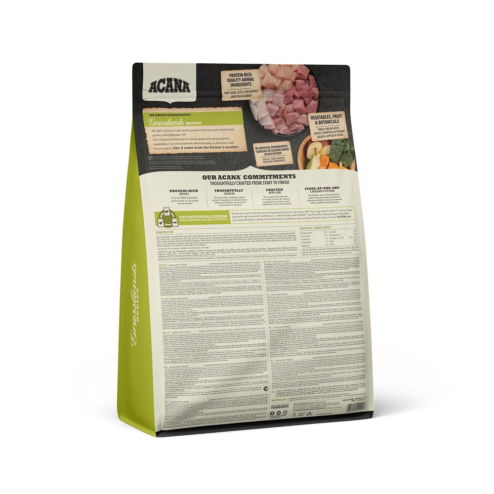 Acana Cane Grasslands Highest Protein Crocchette Agnello e Anatra Sacco 2kg-5